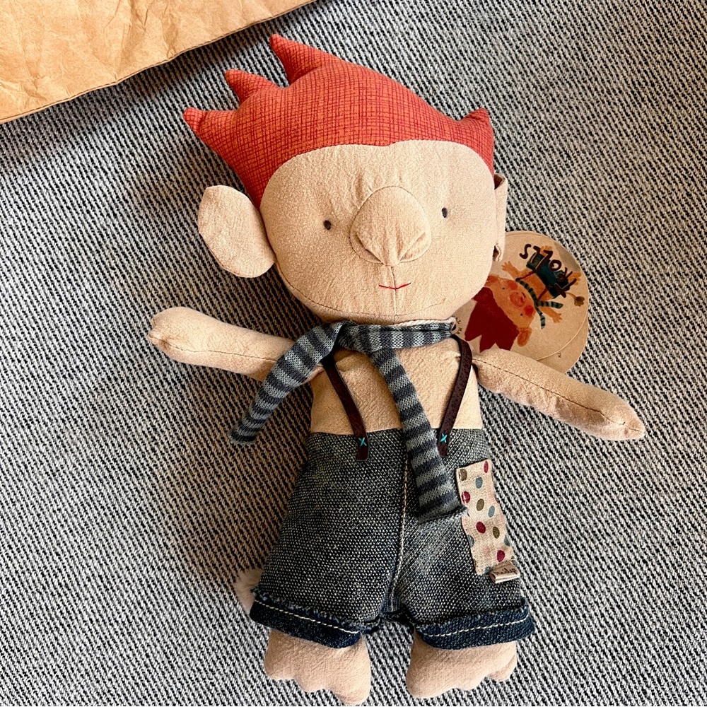 Maileg Troll with Scarf, comfort pals! BNWT, sold out in USA